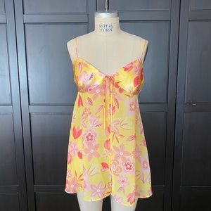 Vintage Victoria’s Secret Nightgown with Faux Tie front and Slit